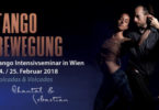 Tango Bewegung, Tango Seminar Colgadas und Volcadas in Wien. mit Chantal & Sebastian, Berlin